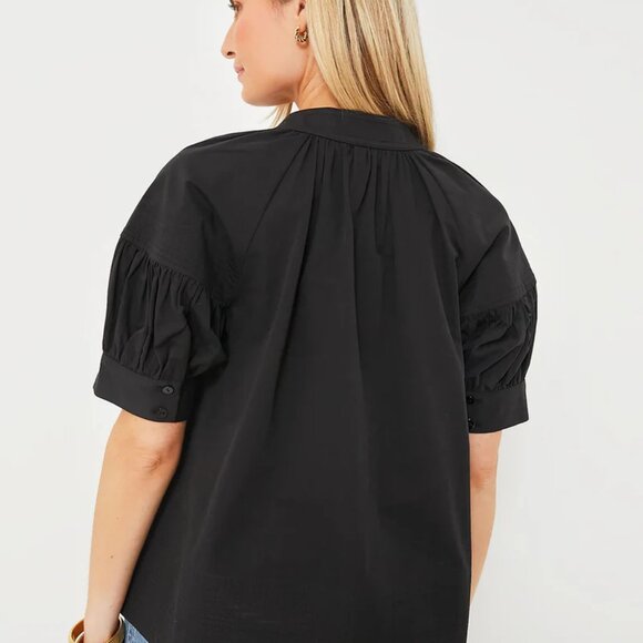 Tuckernuck Black Ruthie Blouse NWOT - Picture 2 of 3